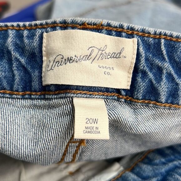 Universal thread vintage midi shorts stretch light wash size 20 NWT - Picture 11 of 13